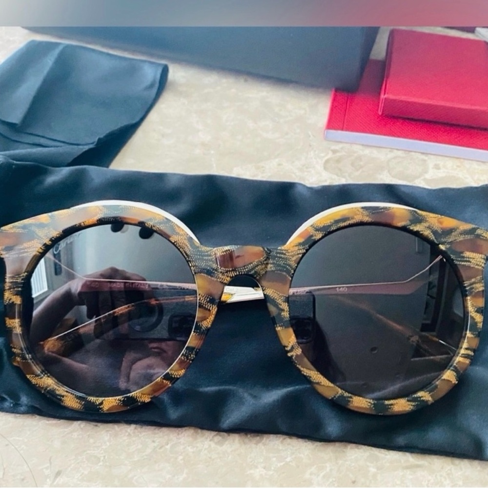 Cartier Tortoise Shell Sunglasses - image 16